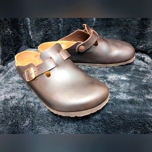 Birkenstock Boston leather mules size 36